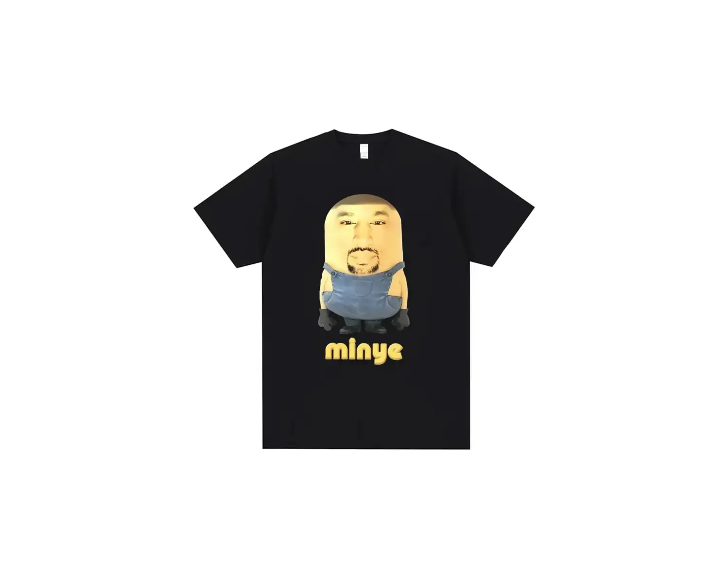 Beyaz Karikatür Anime Çalışma Kedi Baskı Çift Yuvarlak Boyun Yaz Gevşek ka