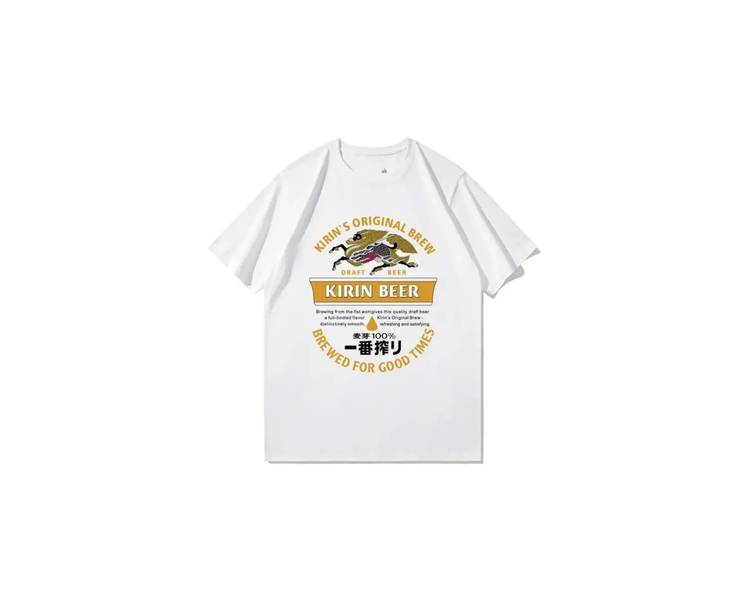 Beyaz Karikatür Baskılar Gevşek O-Boyun Yumuşak Yaz