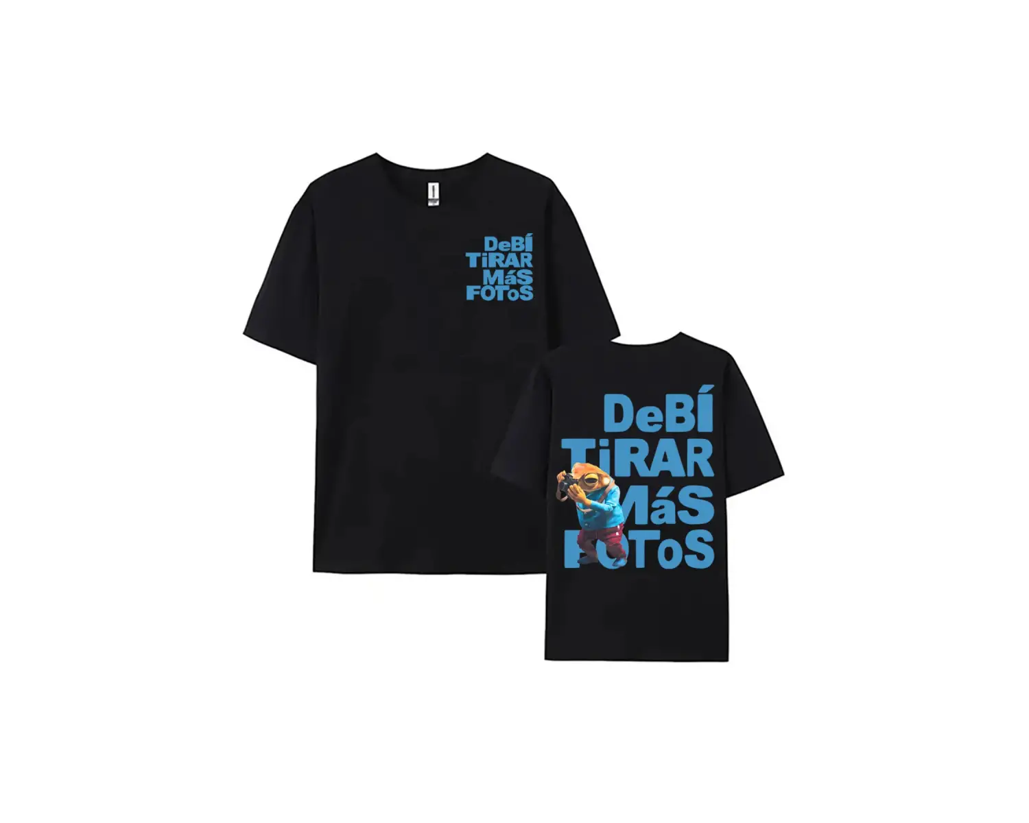 Beyaz Karikatür Kurbağa DTMF baskılı Kötü Tavşan Debí Tirar Más Fotoğraf Albümü l