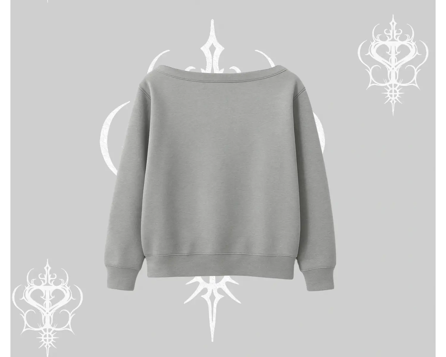 Beyaz Kayık Yaka Sweatshirt Spider Undercover