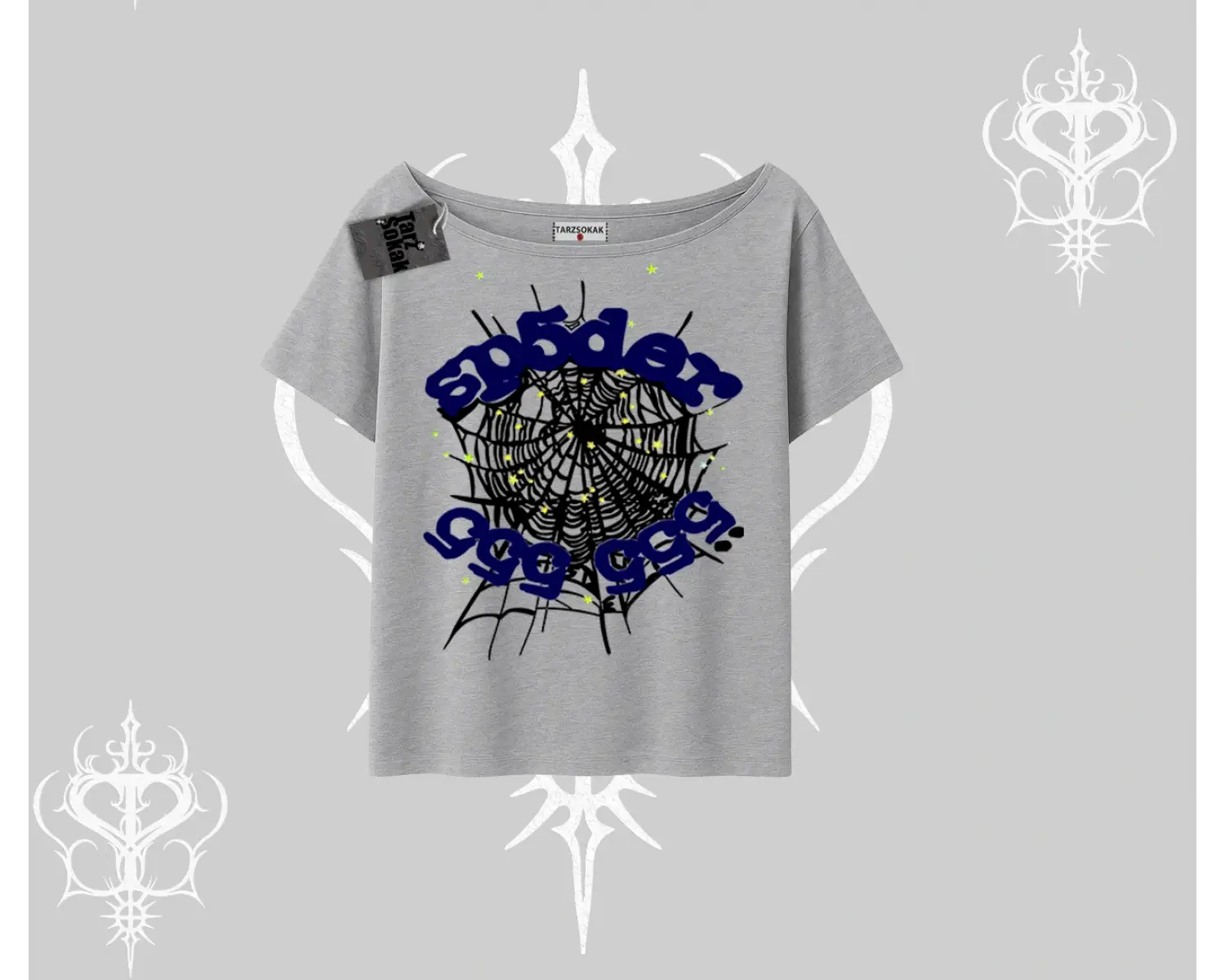 Beyaz Kayık yaka Tişört Sp55der