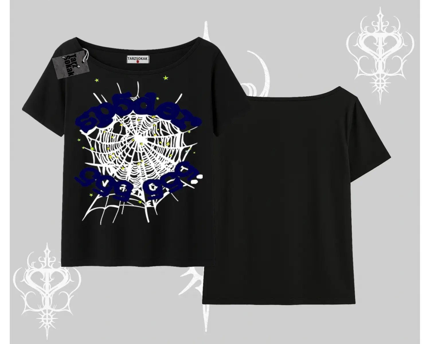 Beyaz Kayık yaka Tişört Sp55der