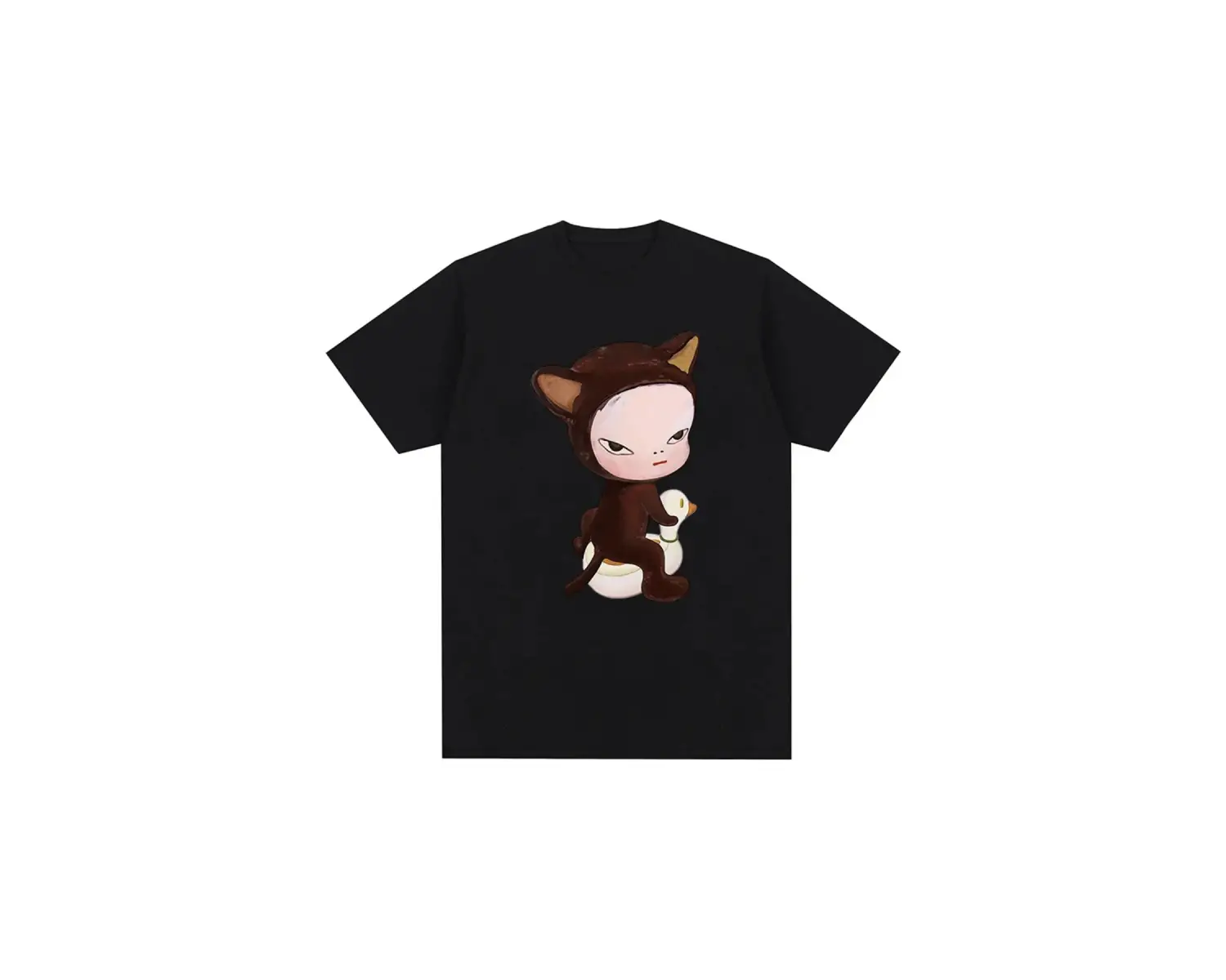 Beyaz Kedi Süper Sevimli Tatlı Artı Boyutu Kore Yuvarlak