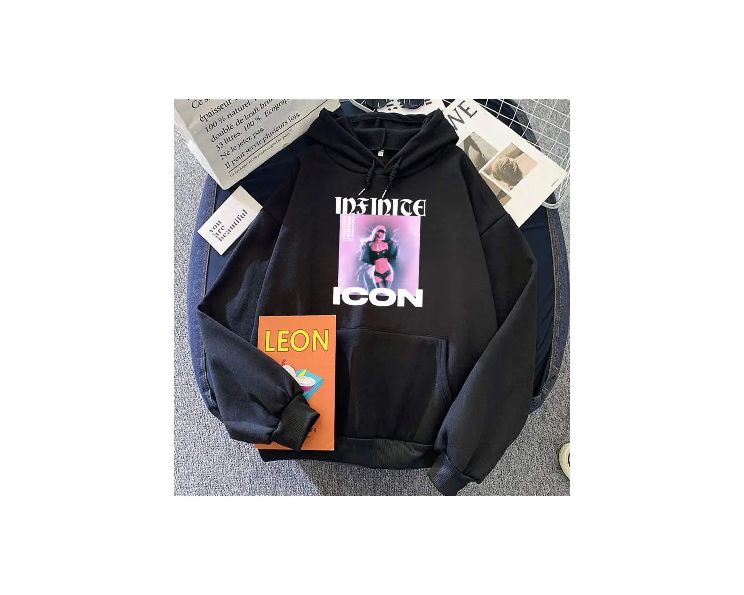 Beyaz kıyafetleri sonsuz simge Paris-Hilton Hoodies Ropa Mujer Sudaderasrahattr