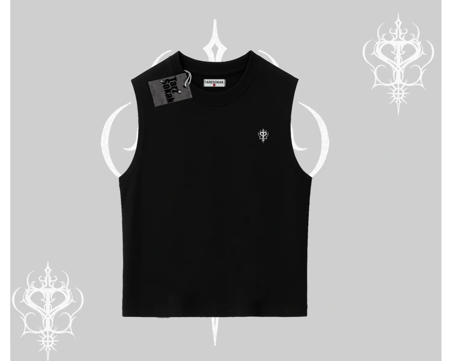 Beyaz Kolsuz Tişört Özel logolu