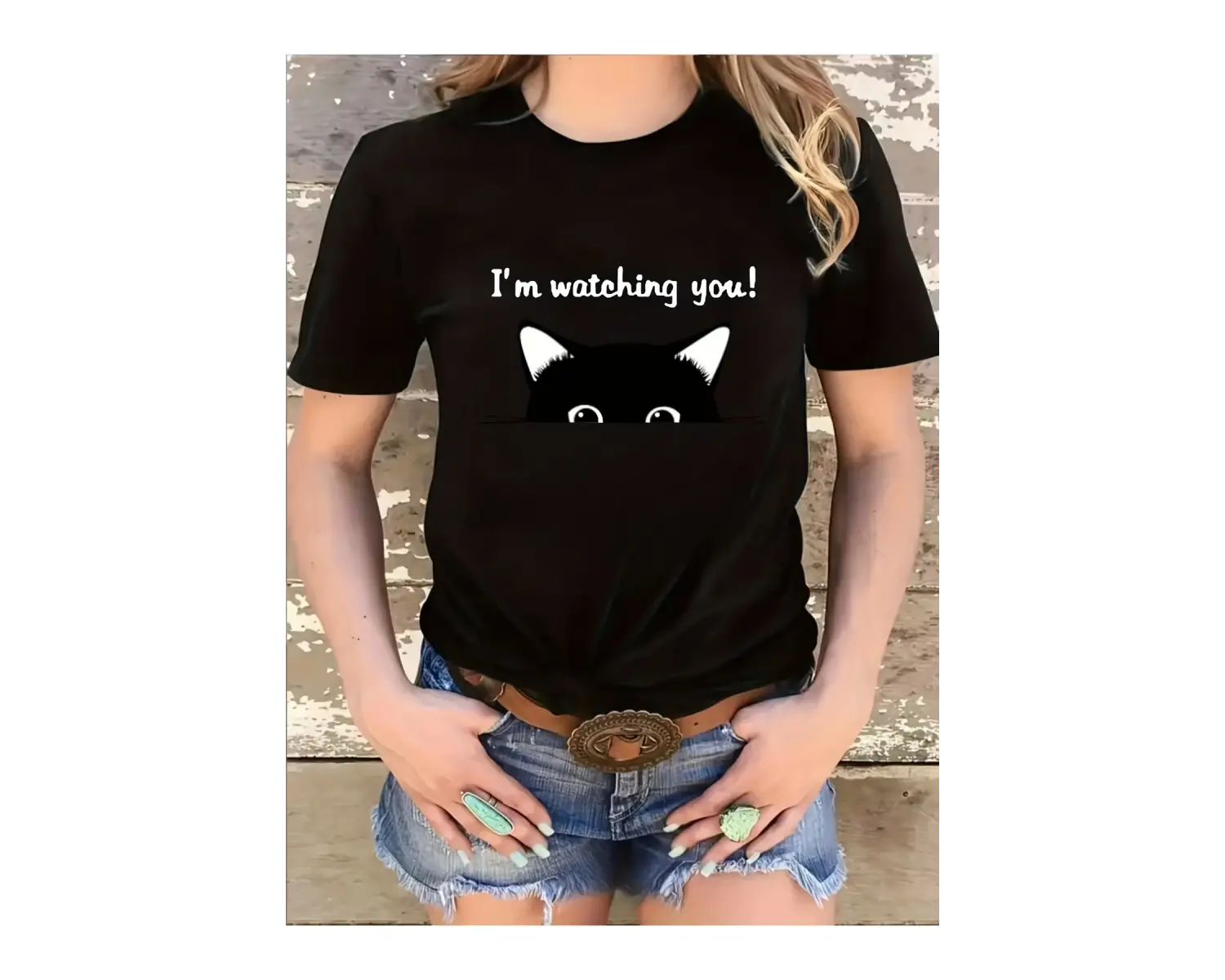 Beyaz Komik Baskılı Vintage Üstleri Hip Hop Streetweet Yaz