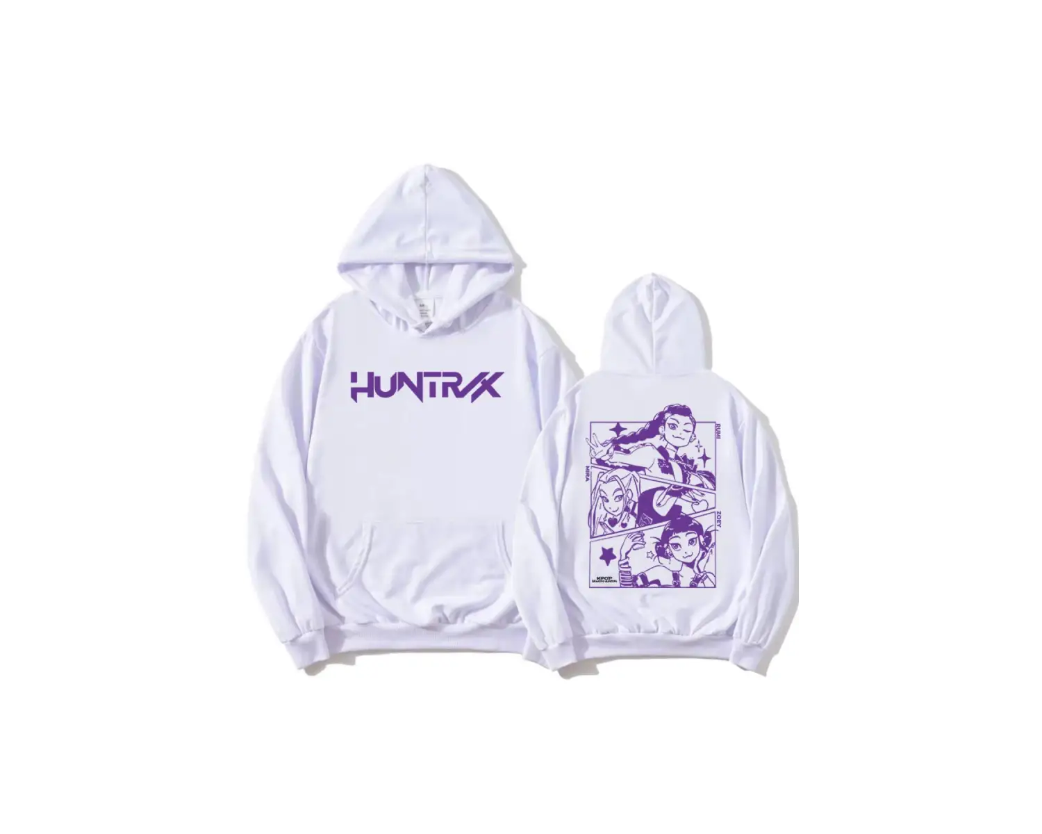 Beyaz KPop Demon Hunters Saja Boys Derpy TigerModa Film Baskıl