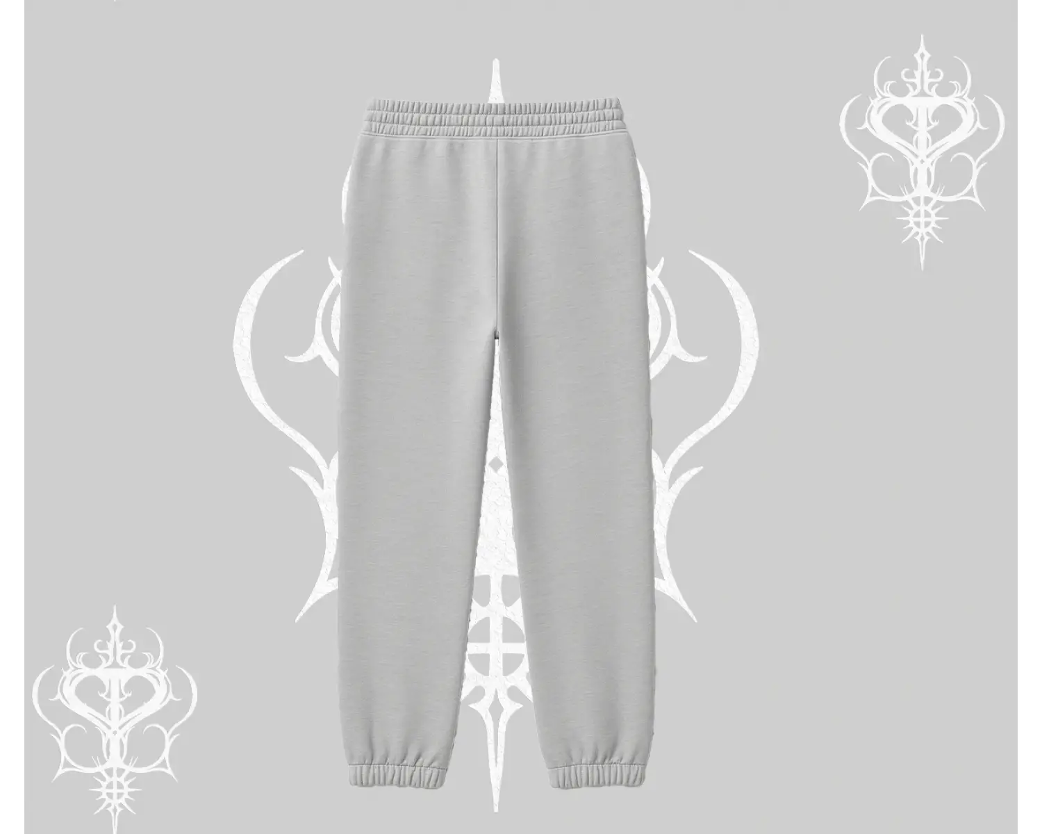 Beyaz Lastikli Eşofman Altı Özel logolu