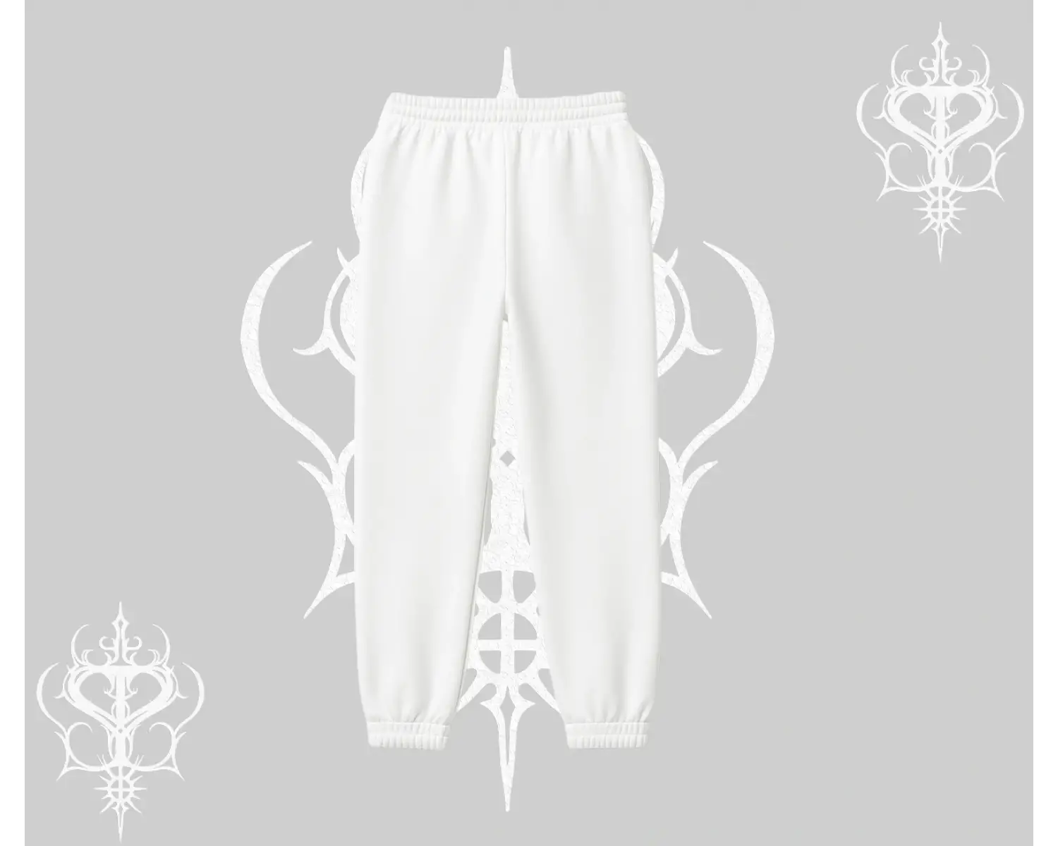 Beyaz Lastikli Eşofman Altı Vampir Dış