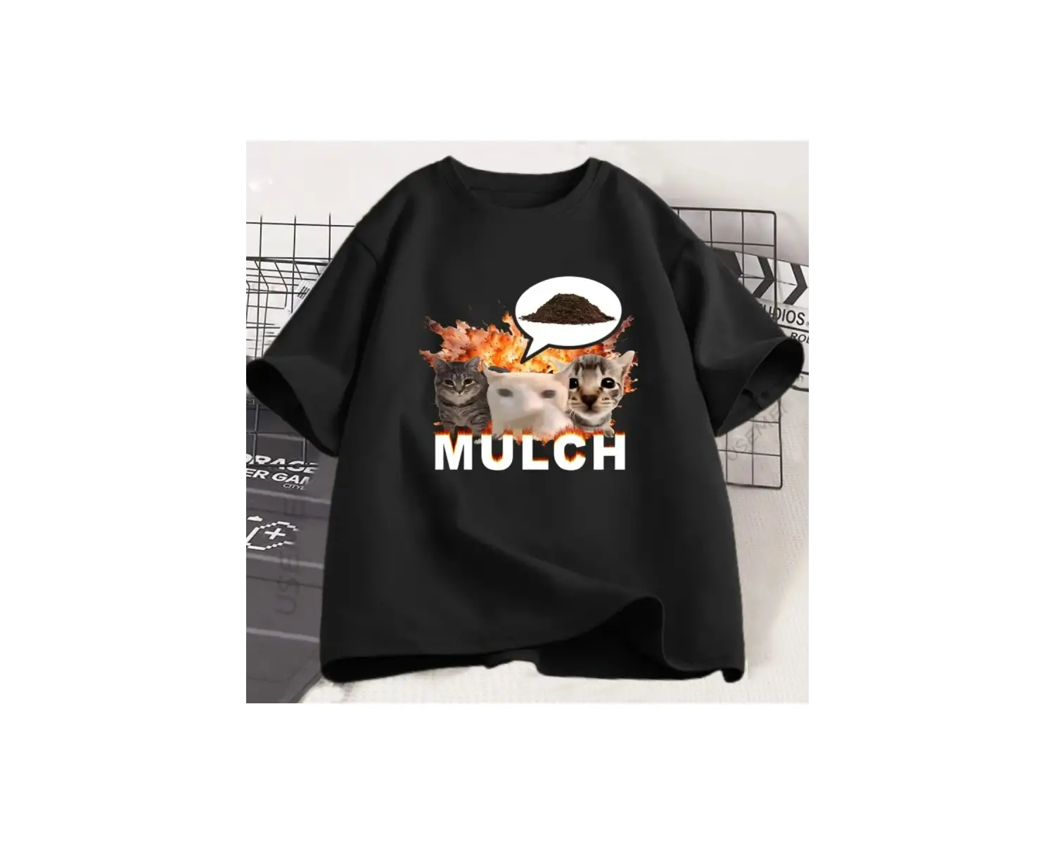 Beyaz Malç Komik Kedi Meme Klasik T Yaz Tees streetwear Tee T