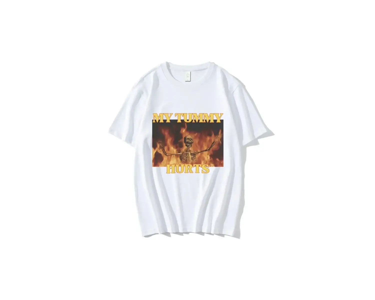 Beyaz Marka Tee Vintage Yaz Sokak Grafik