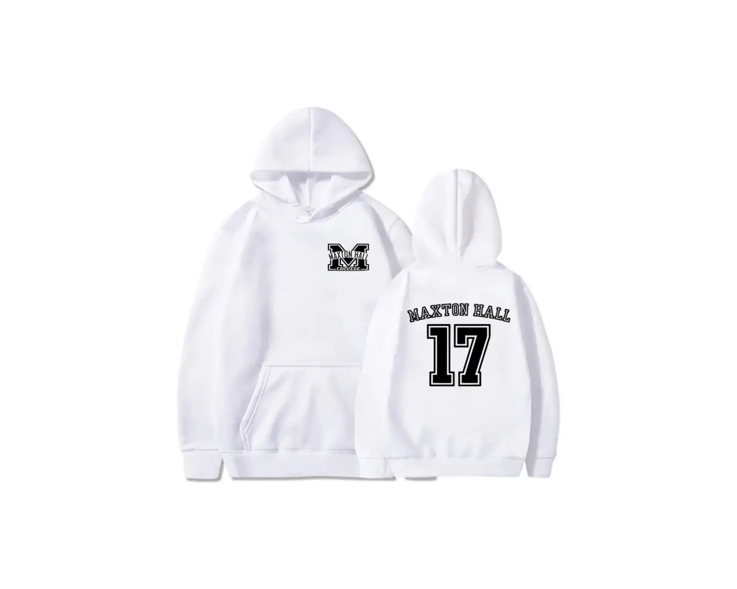 Beyaz Maxton Hall 17 TV Graphic Hoodie The World Between Us