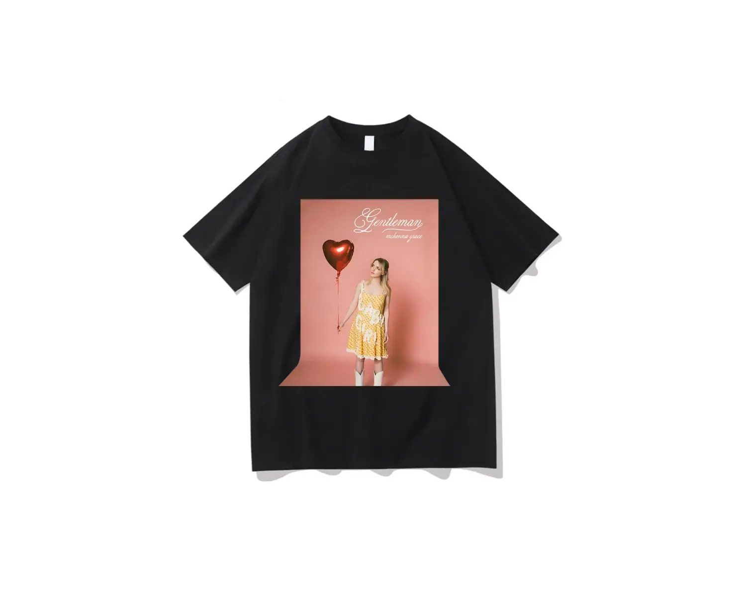 Beyaz Mckgrace Grace Gentemen şarkı lu 3D 3D ler/lar Tees