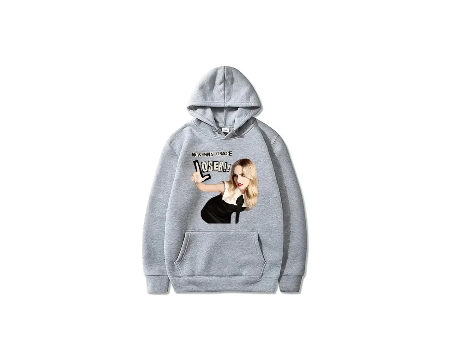 Beyaz Mckgrace Grace LOSER! Hoodie bahar sonbahar moda rahat T