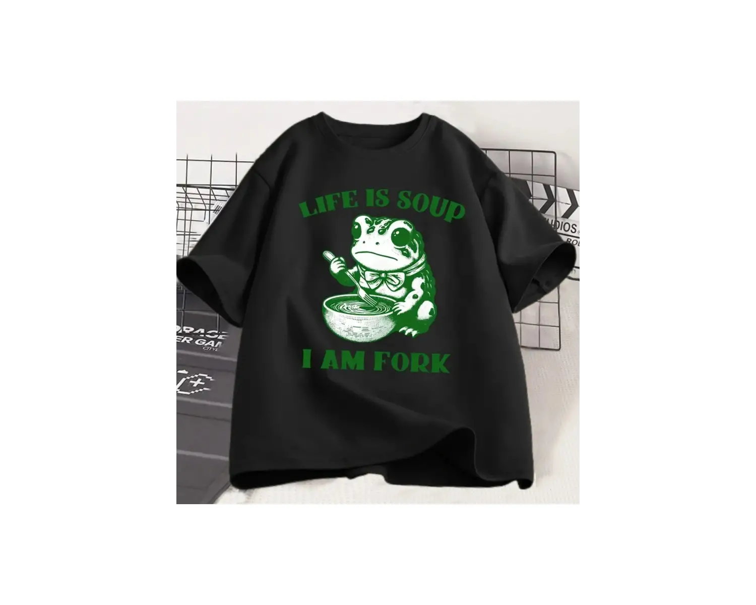 Beyaz Merhaba küçük kedi deyin an karikatür baskı üstleri o-boyun yumuşak kısa kol