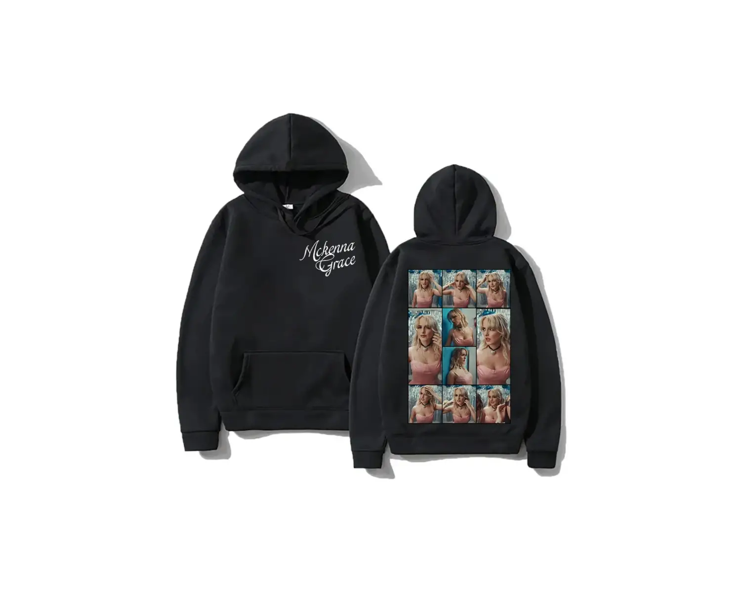 Beyaz moda Hoodies mck! Grace kaybeden! büyük boy i ile i