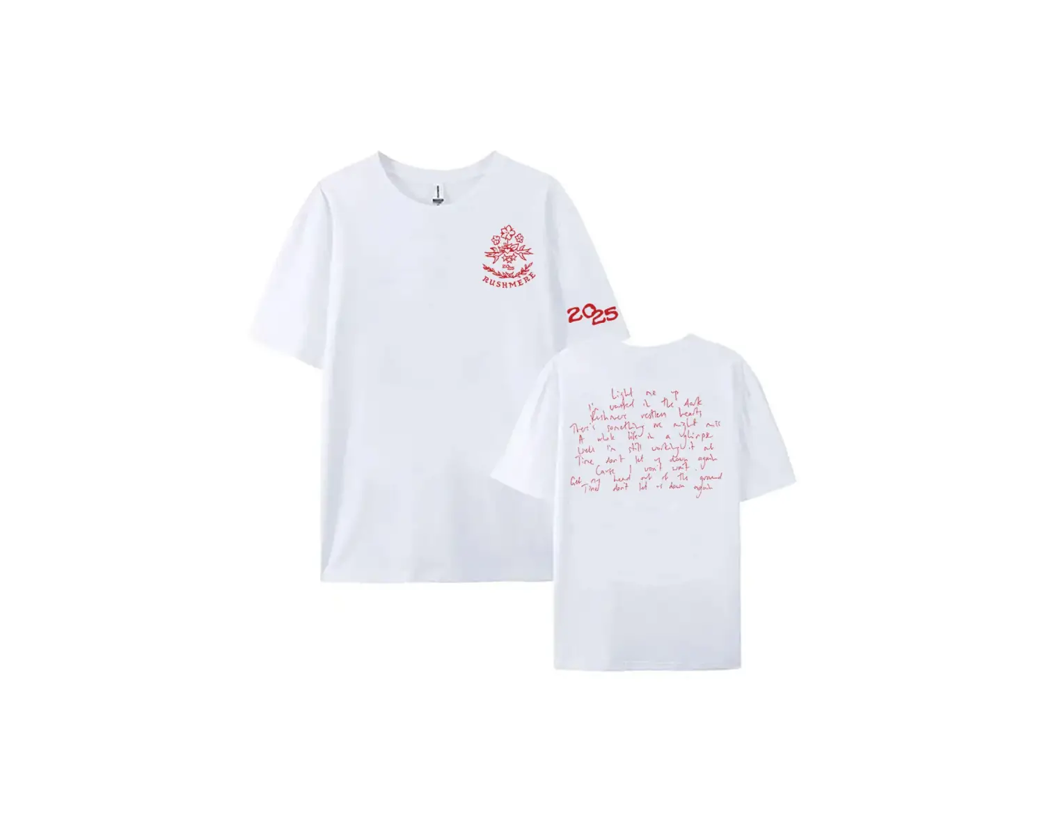 Beyaz Mumford & Sons RUSHMERE Albümü Yaz Yuvarlak Boyun Yumuşak leri