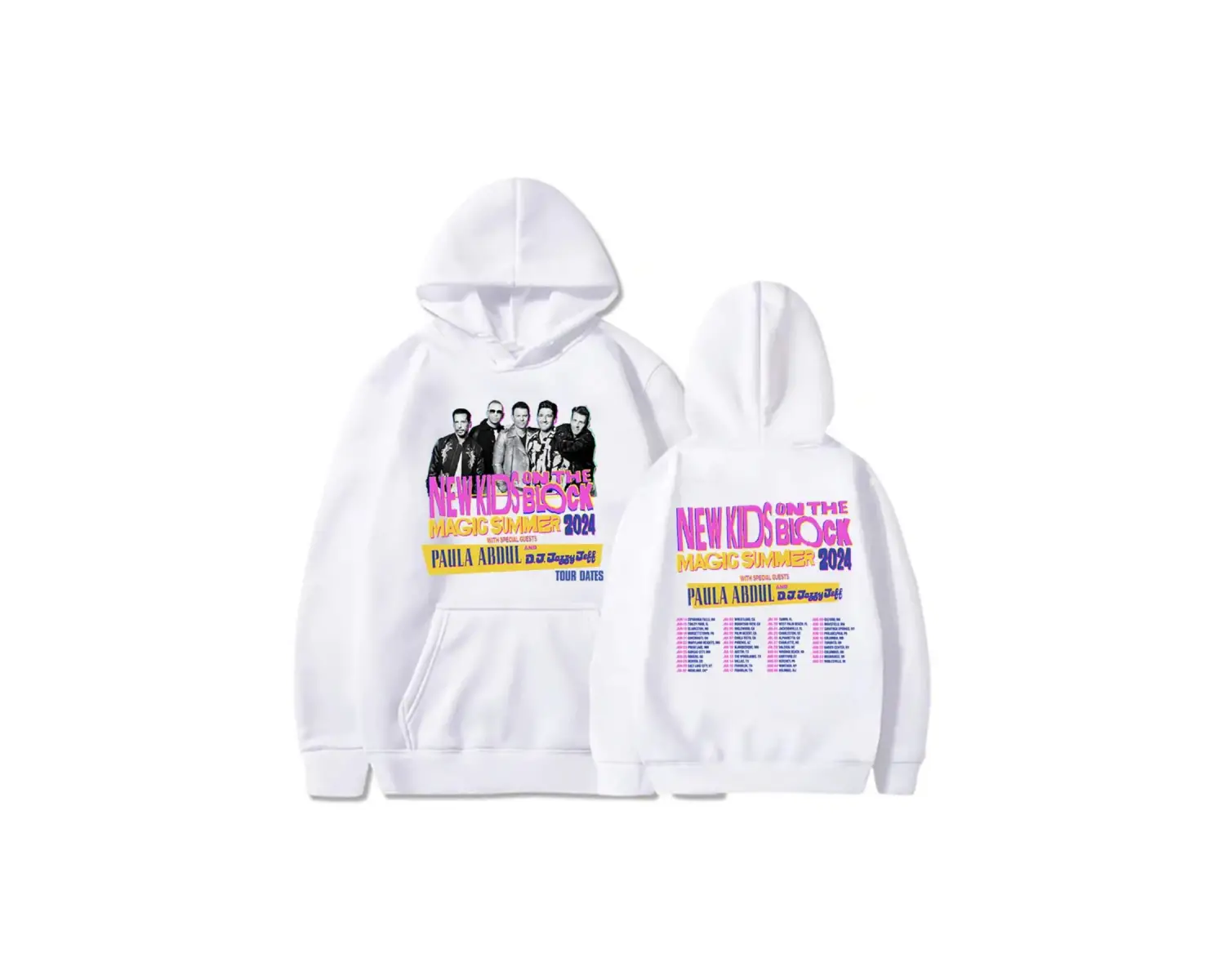 Beyaz NKOTB-B sihirli yaz turu Hoodie Hoodie deras Para Mujer Moletom