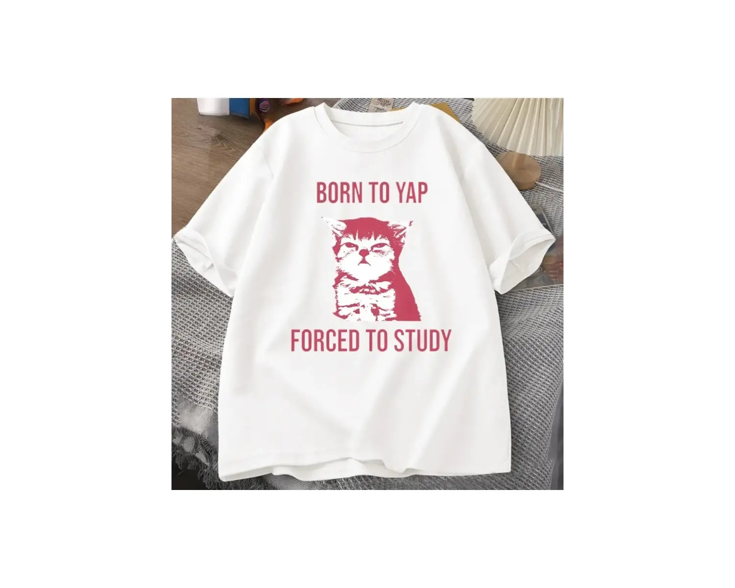 Beyaz Öğrenmek Zorla Komik Kedi İfade Paketi Retro Sevimli Kedi Ba