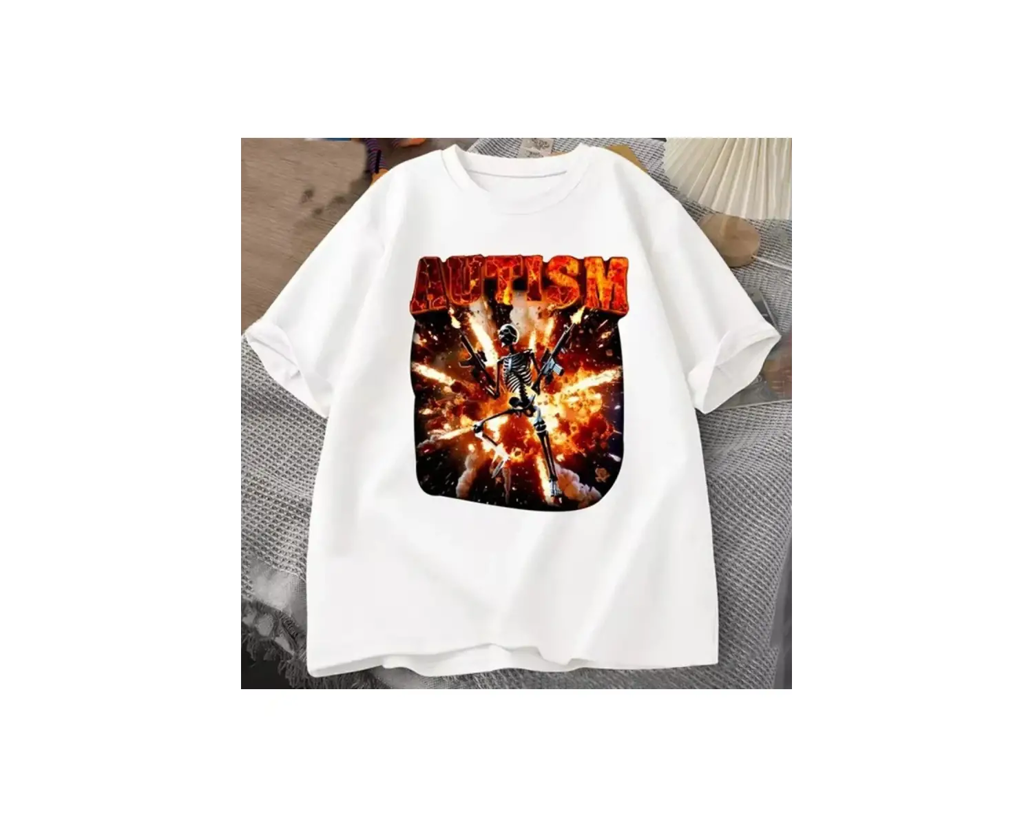 Beyaz Otistik Komik İskelet Sinirli İskelet Meme