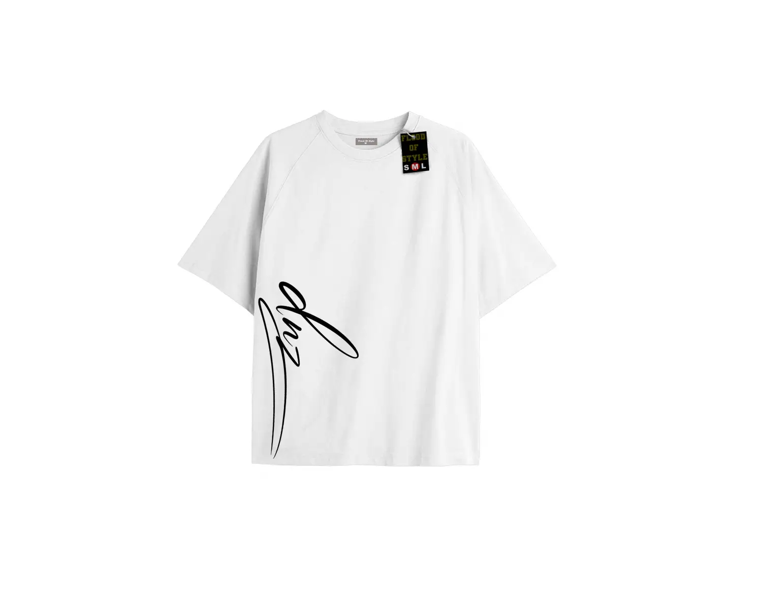 Beyaz Oversize T-shirt dnz minimal Özel tasarım