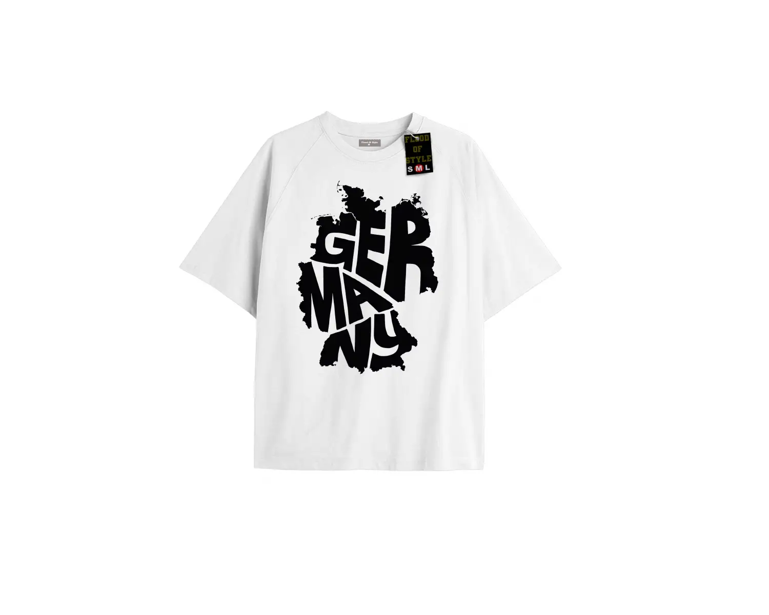 Beyaz Oversize T-shirt germany Özel tasarım