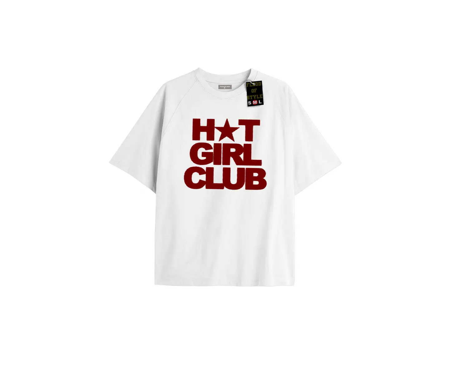Beyaz Oversize T-shirt gırl Özel tasarım