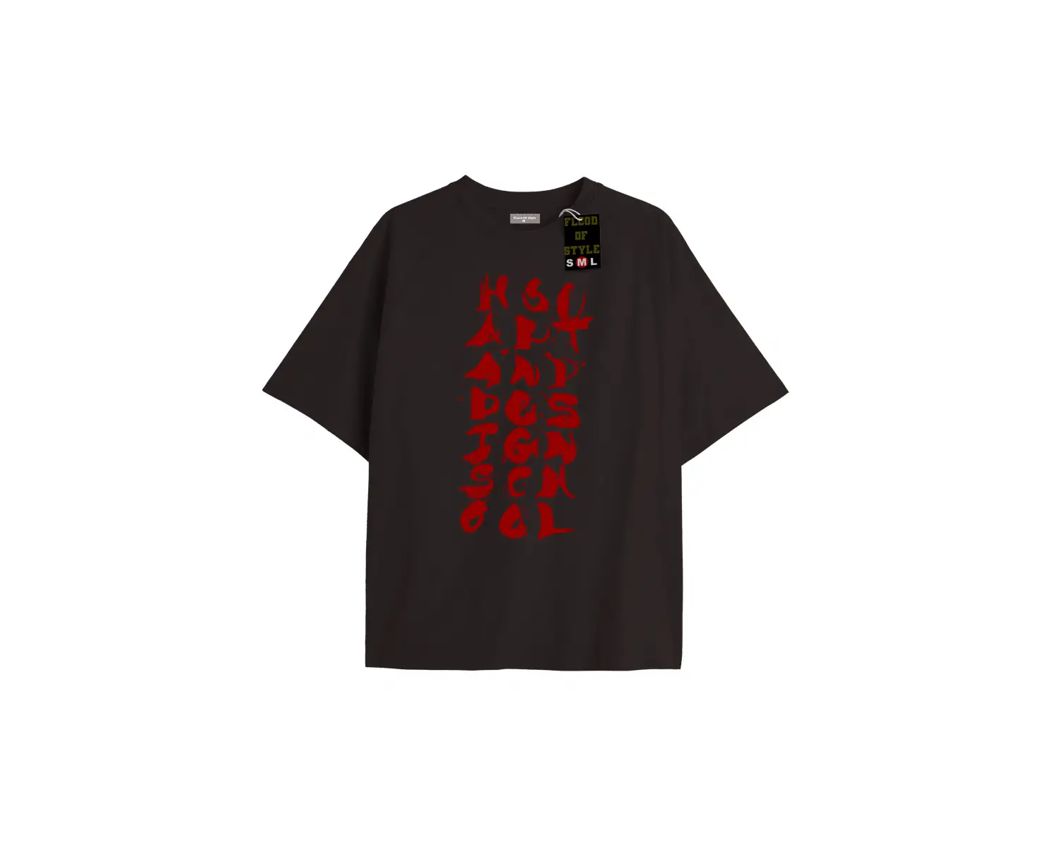 Beyaz Oversize T-shirt harf Özel tasarım