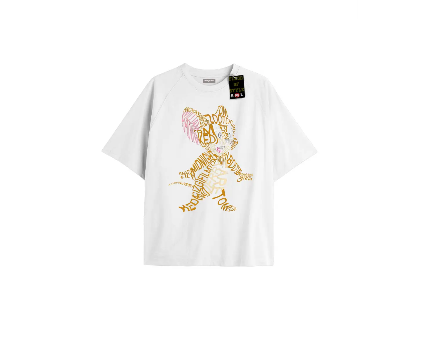 Beyaz Oversize T-shirt jerrr Özel tasarım