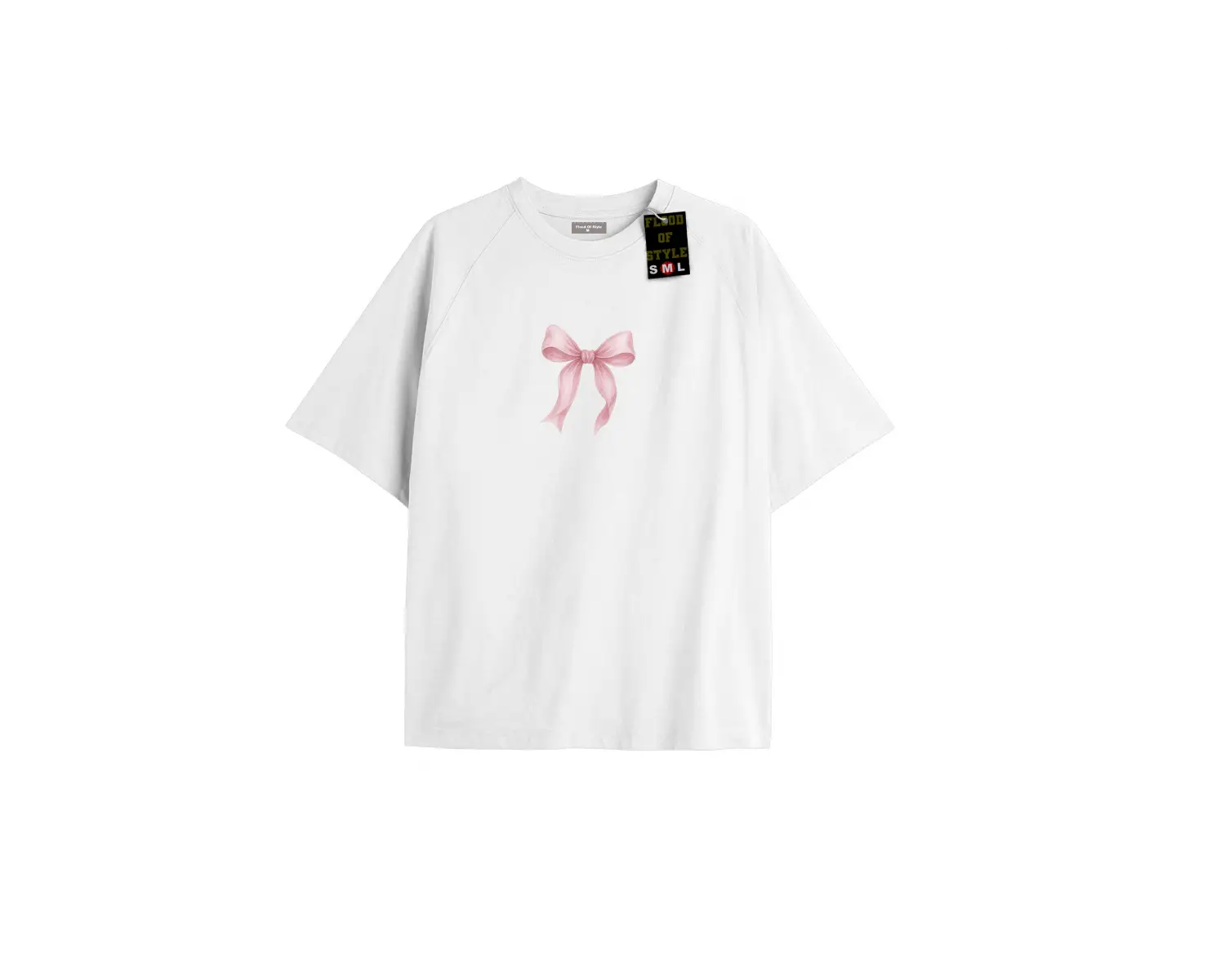 Beyaz Oversize T-shirt kurdale minimal Özel tasarım