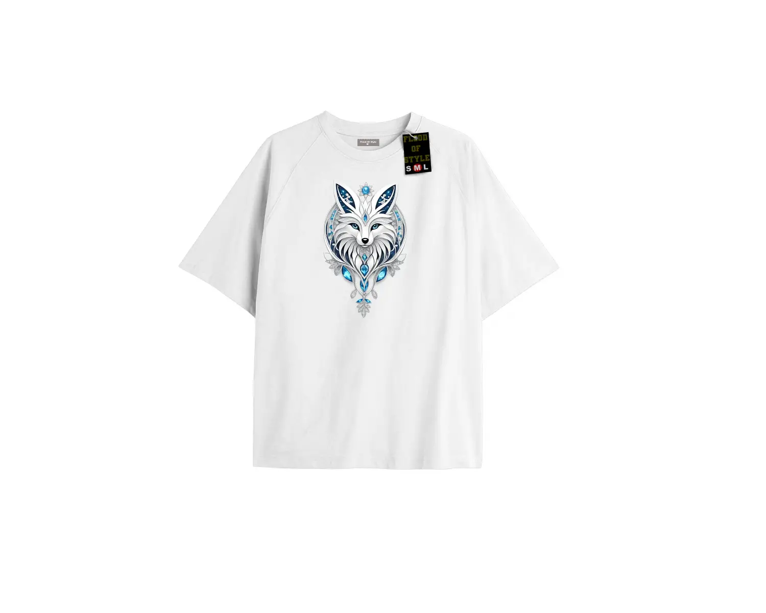 Beyaz Oversize T-shirt kurt Özel tasarım