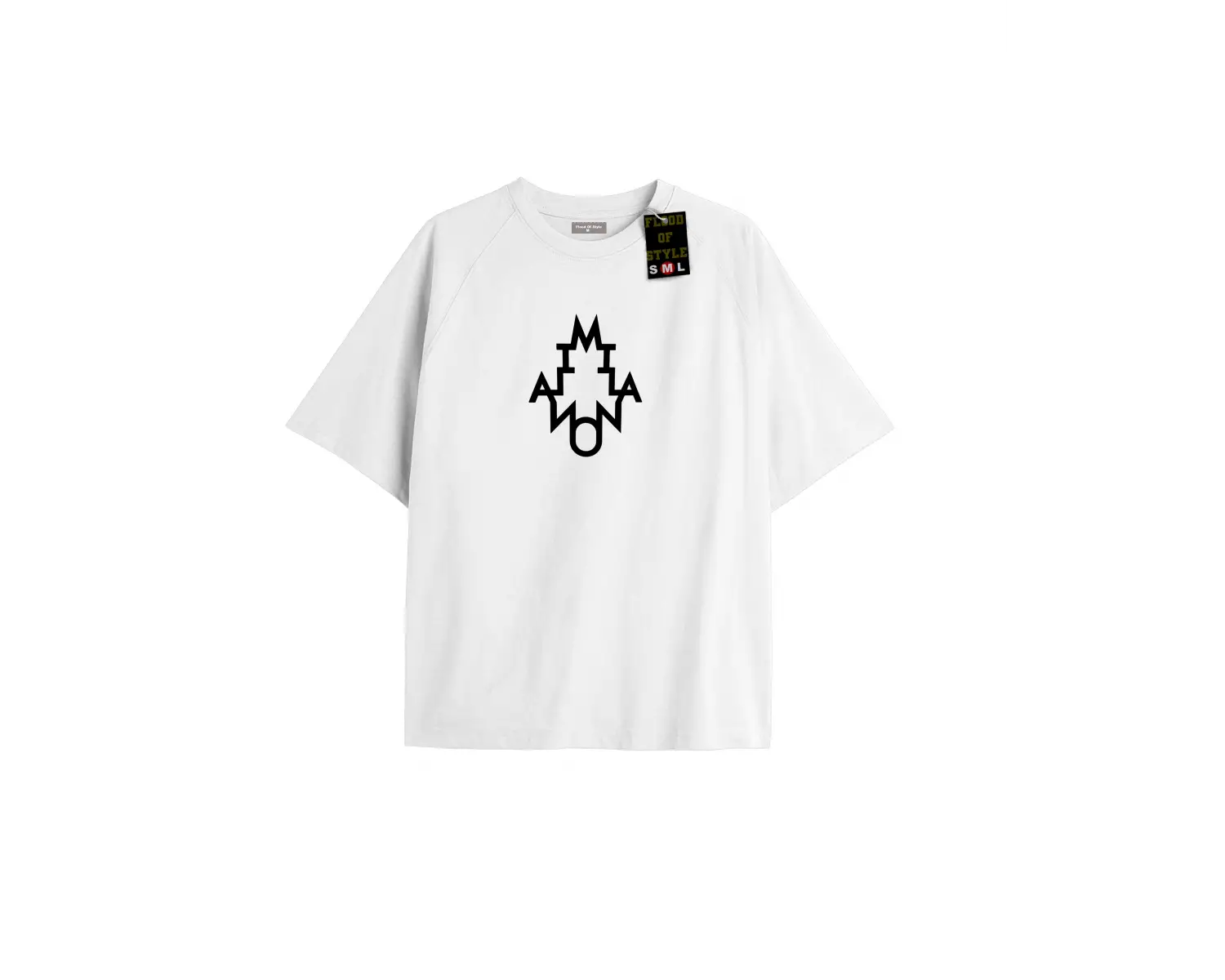 Beyaz Oversize T-shirt milano Özel tasarım