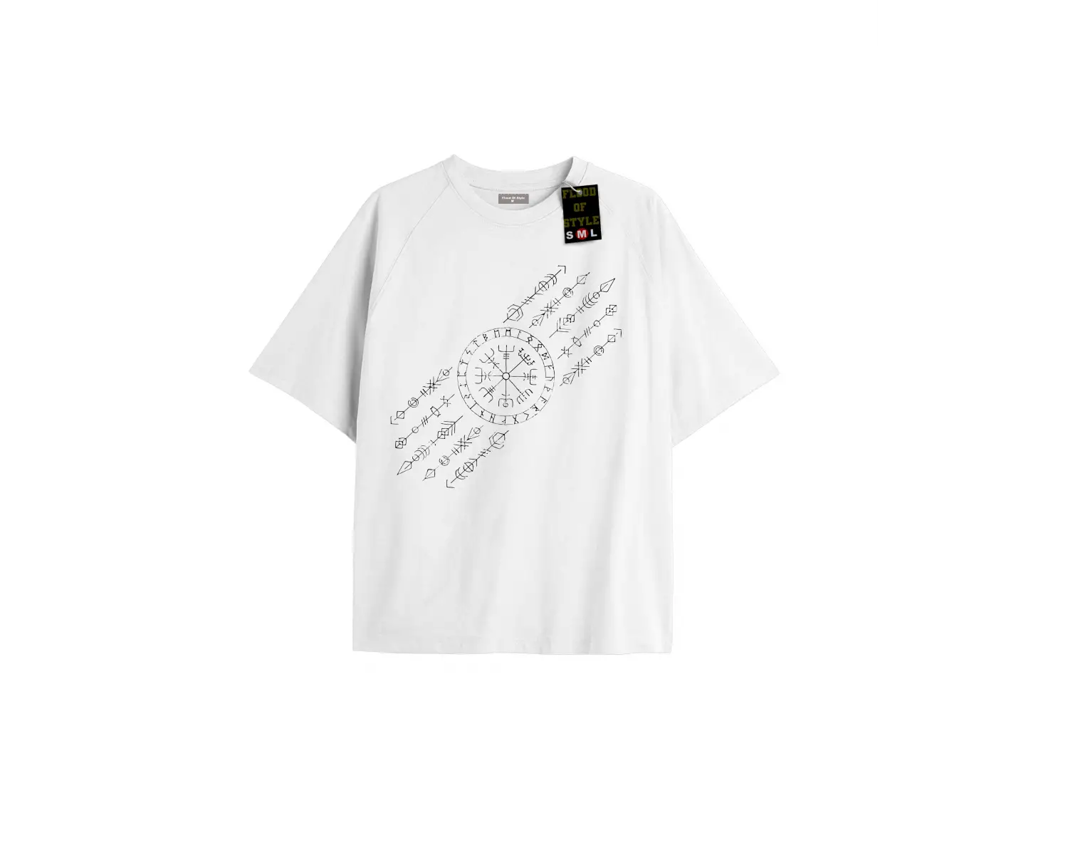 Beyaz Oversize T-shirt minimal Özel tasarım