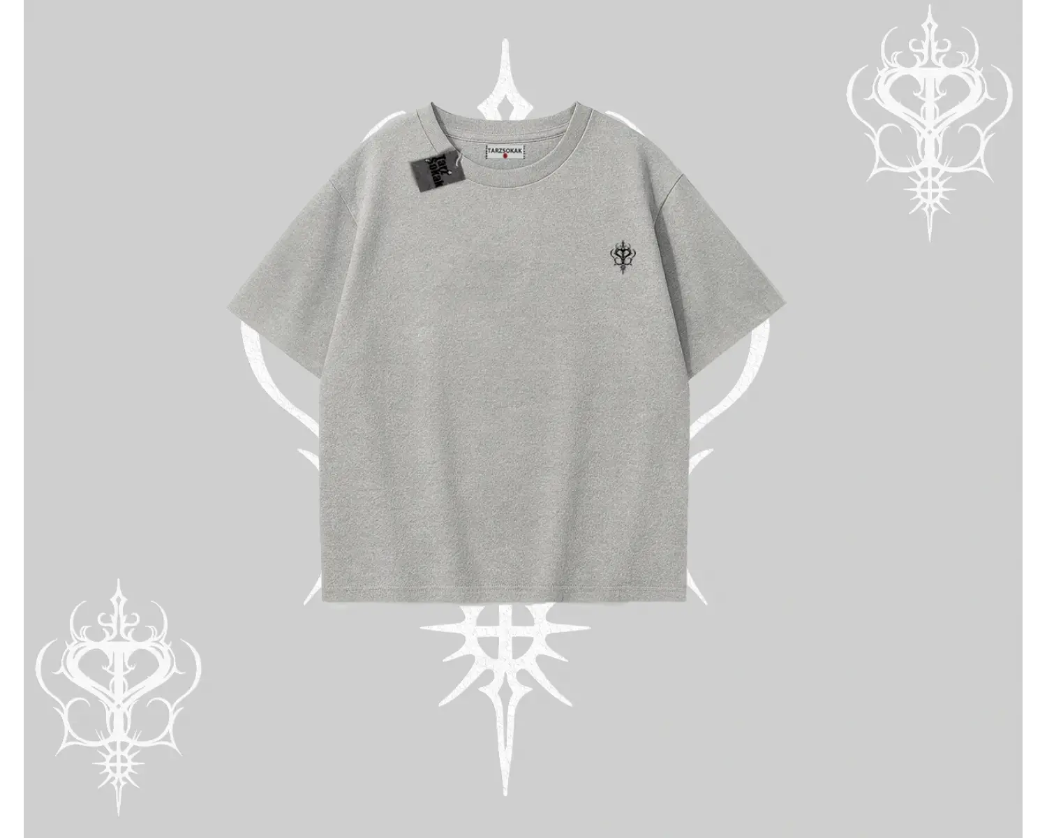 Beyaz Oversize Tişört Özel logolu