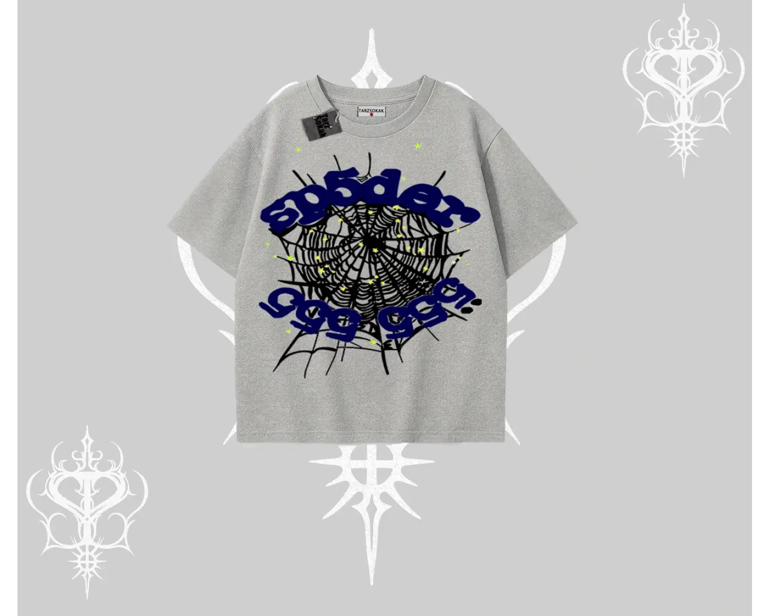 Beyaz Oversize Tişört Sp55der