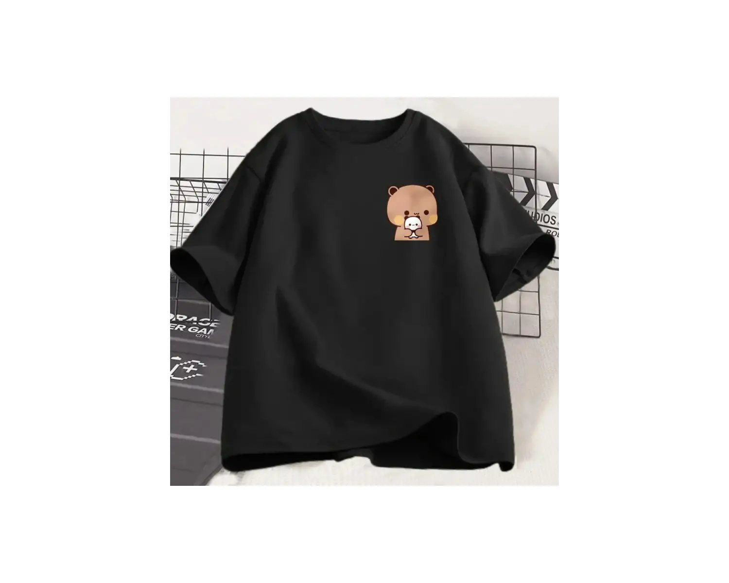 Beyaz Panda Ayı Bubu Dudu ve Bebekler Komik Çift T