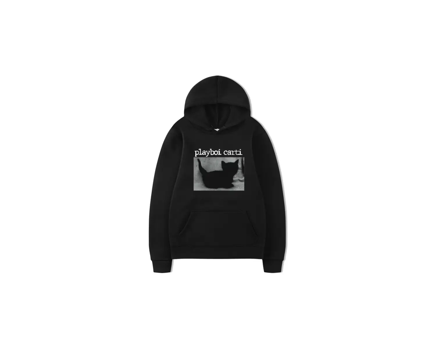 Beyaz Playboi Carti rapçi siyah kedi