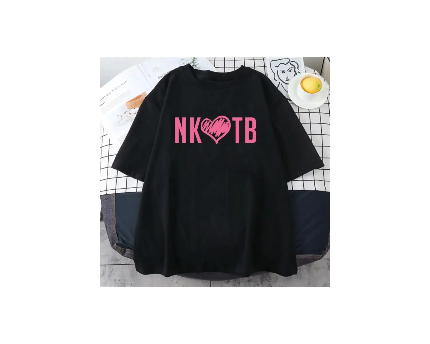 Beyaz Pop müzik NKOTB Band yaz -gömlek yeni çocuklar blok baskı tiş