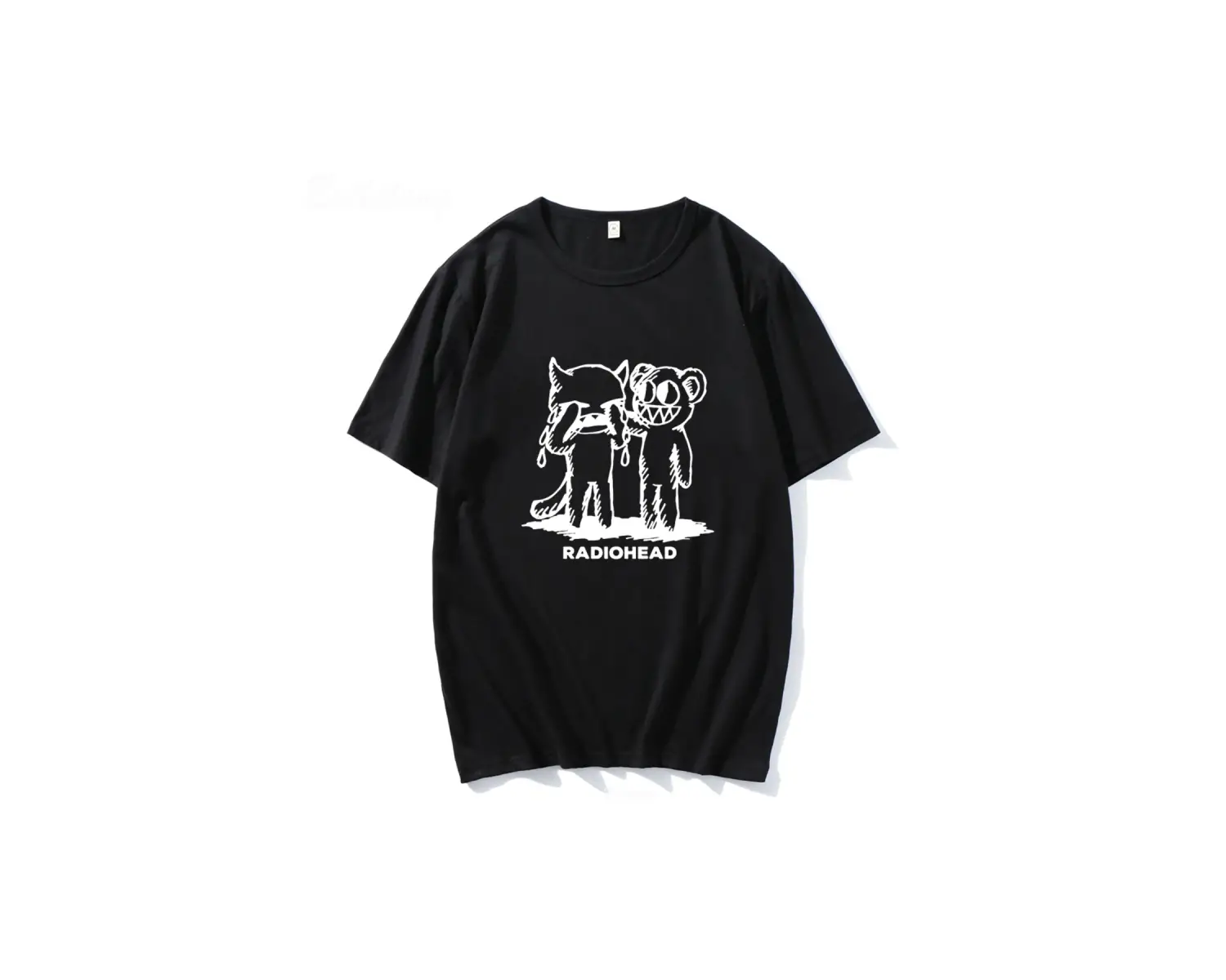 Beyaz Radiohead 100 Indie Rock Band Boy Hip Hop Boy üstleri yaz Tee Vintag