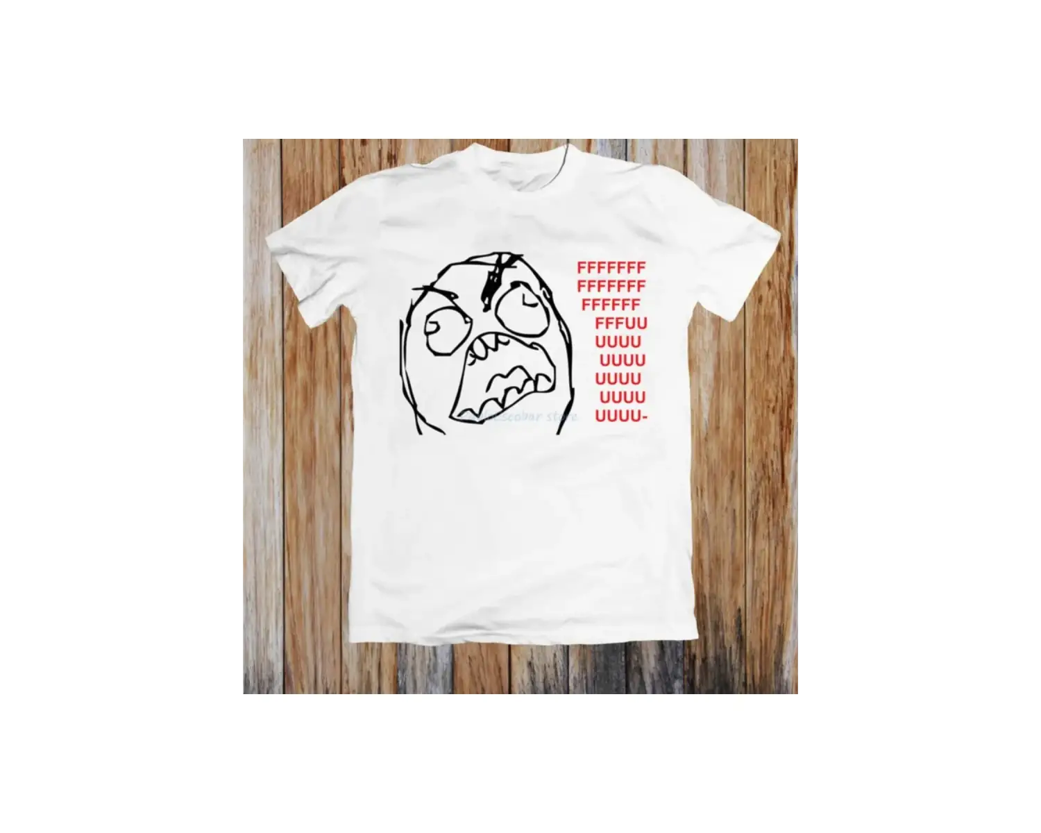 Beyaz Rage Guy Komik Unisex Harajuku Tee Üstleri Yaz Kawaii Elbise Seviml