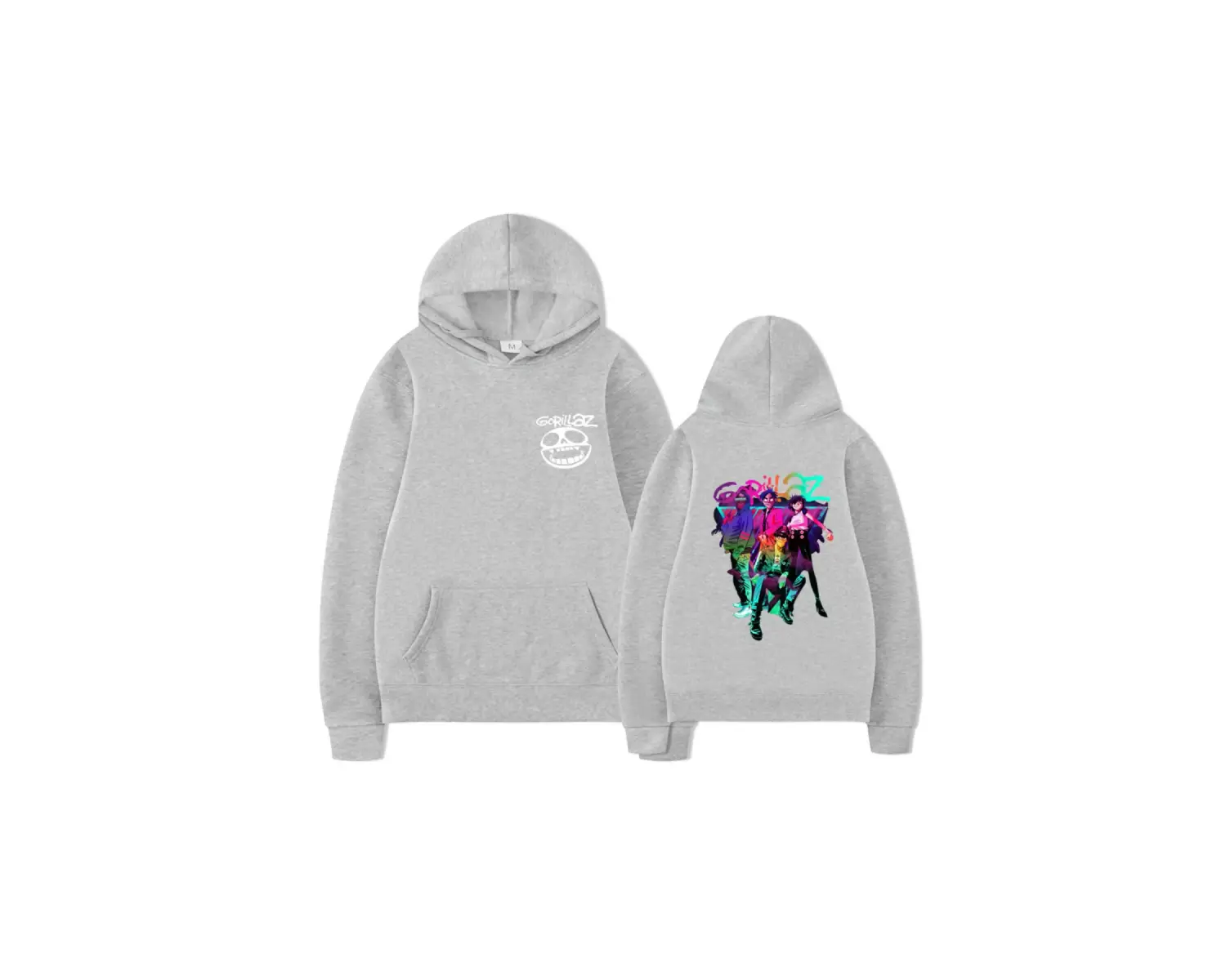 Beyaz Rock Band Gorillaz Y2k Hip Hop