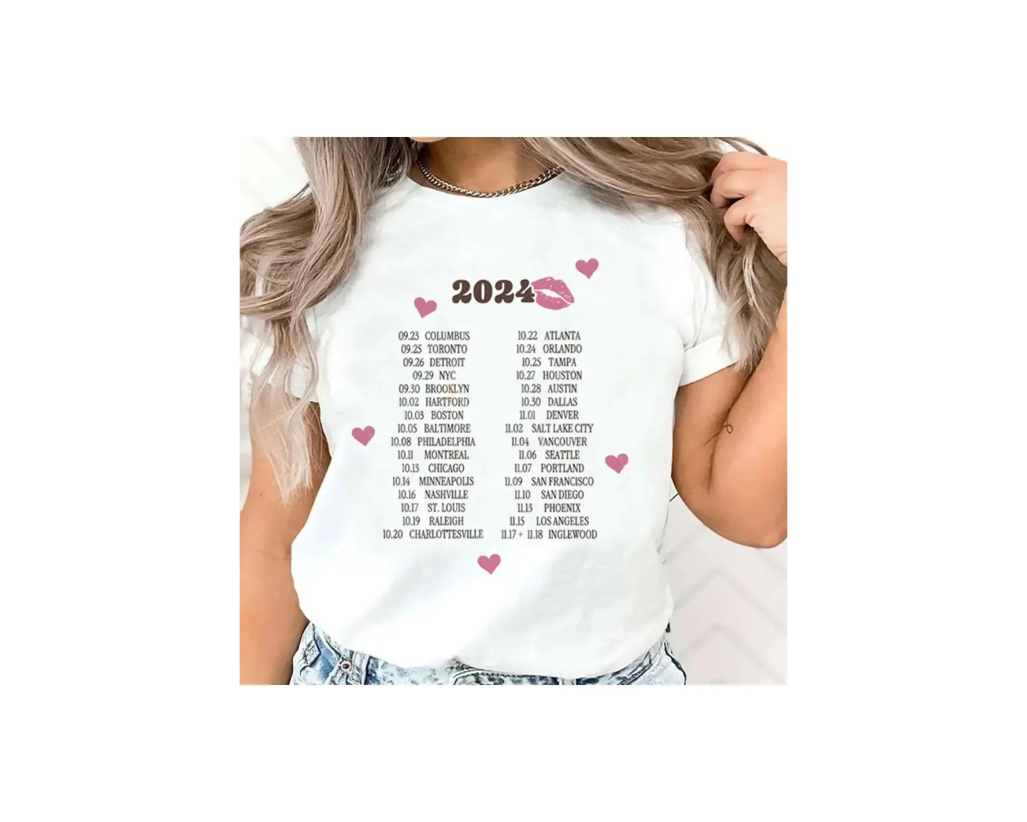 Beyaz Sabrina Marangoz Estetik Streetweed Grunge Kawaii Üniversitesi Hip Hop Tshirt A