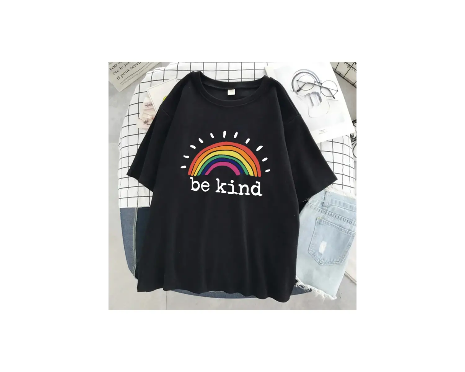 Beyaz Serin Tee Sokak Nefes Tee Grafik Yaz st