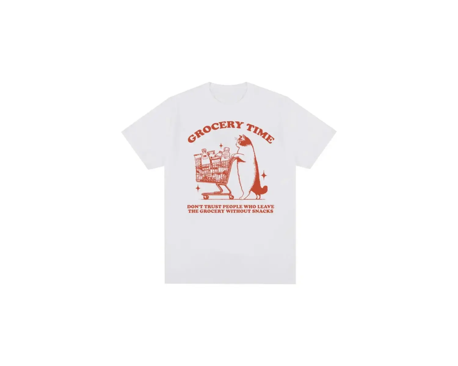 Beyaz Sevimli Kedi Bakkal Zamanı Komik MemeYaz T-s