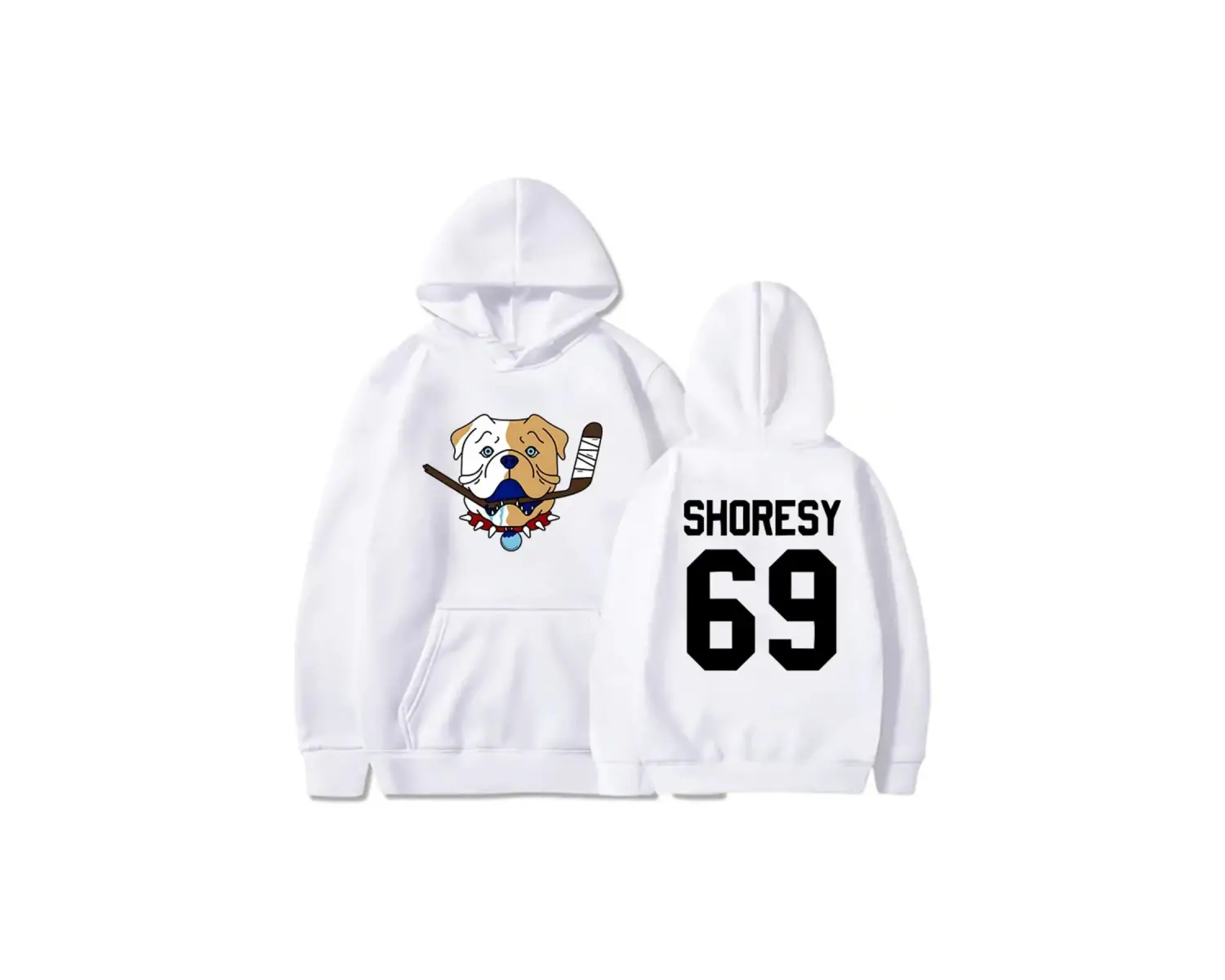 Beyaz Shoresy69 Sudbury yabanmersini buldog HoodiesCasual tiş