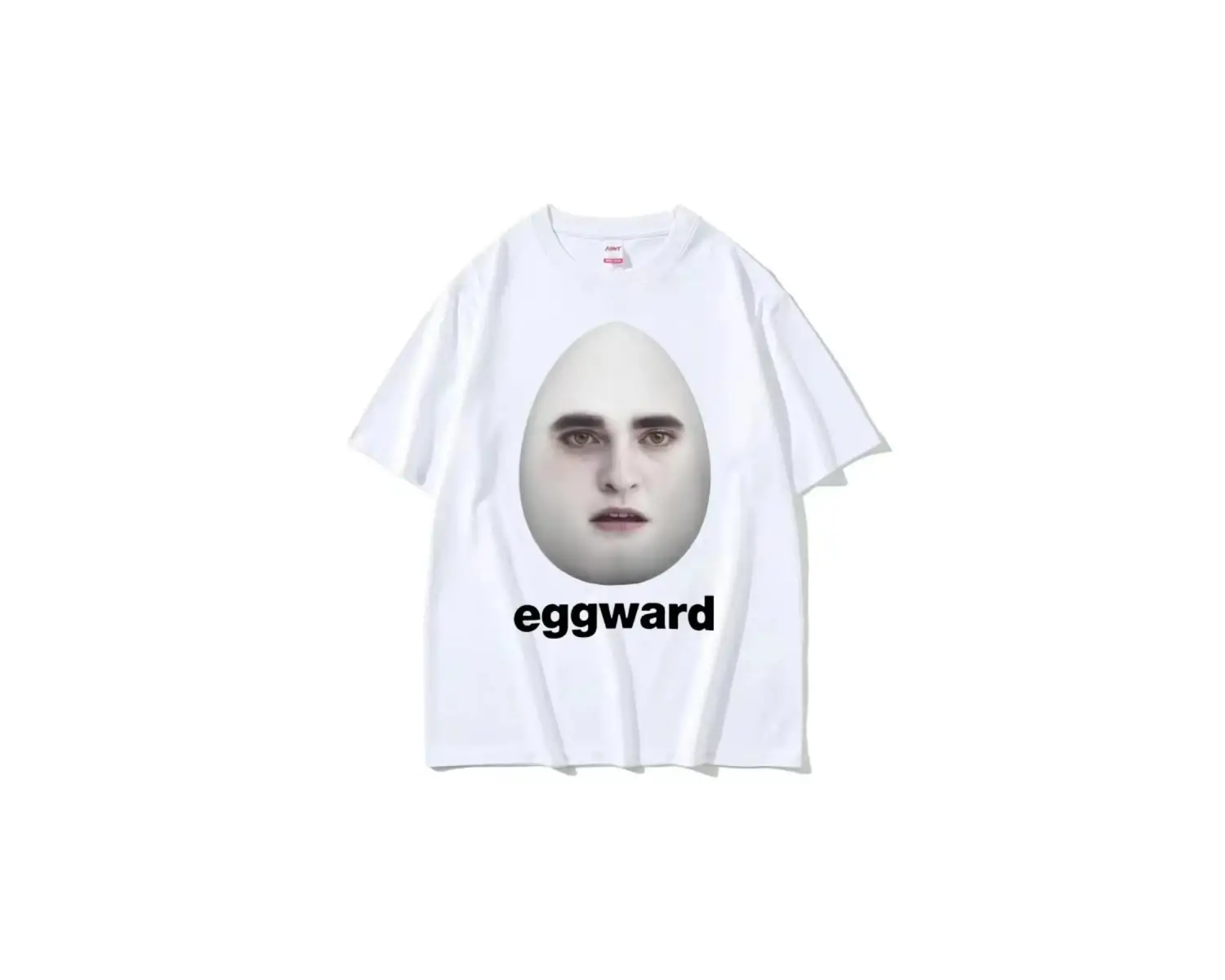 Beyaz Sıcak Alacakaranlık Eggward Komik Meme Edward Cullen Parodi Mizah Tshirt