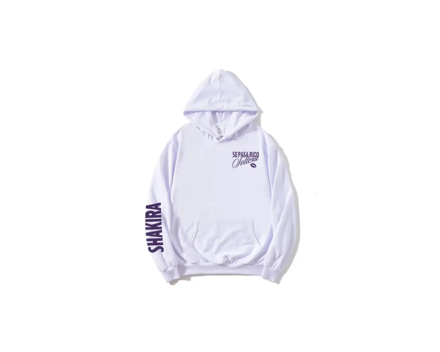 Beyaz Soltera Hoodie kıcı Shakira Grafik Moda Rahat u K