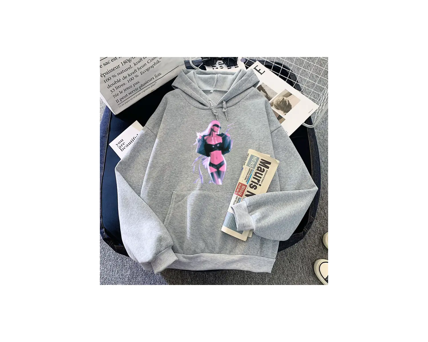 Beyaz Sonsuz simge paris-hilton Hoodies komik grafik Moletom Fe