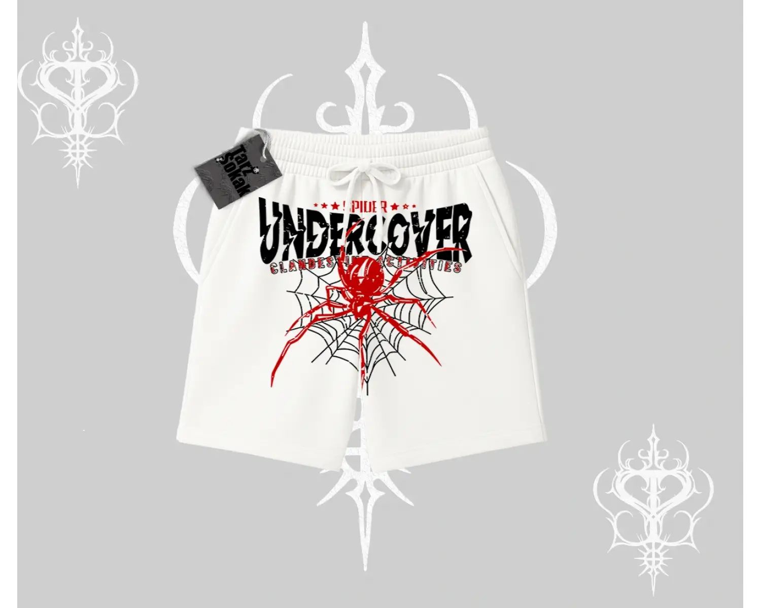 Beyaz Şort Spider Undercover