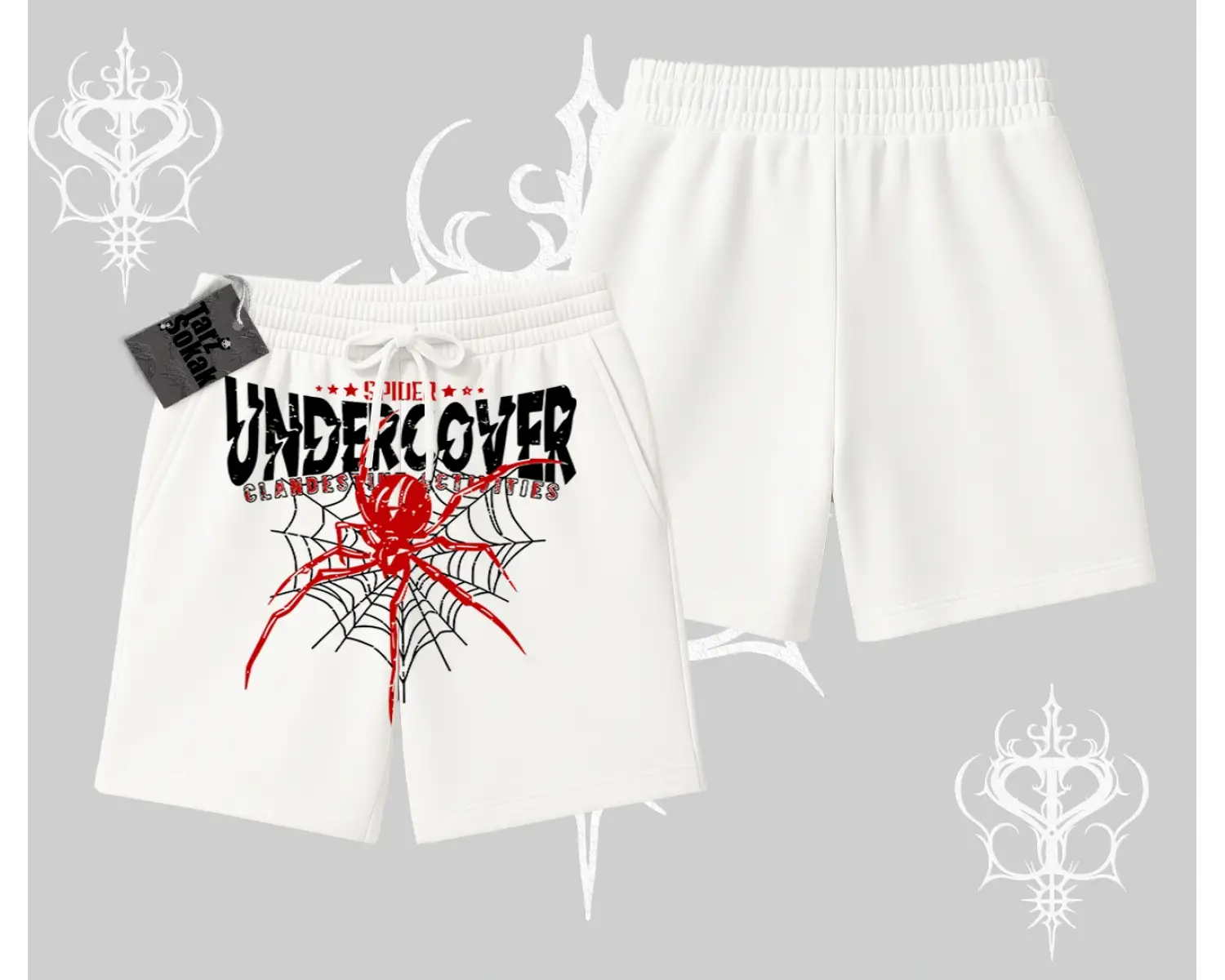 Beyaz Şort Spider Undercover
